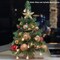 Pre-Lit Artificial Mini Christmas Tree Tabletop - 20 inch with 20 LED Lights